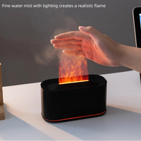 Flame Essential Oil Diffuser — Aromatherapy Humidifier | Colourful Water Vapour | 7 Finishes