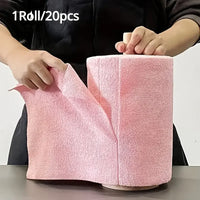 Reusable Microfibre Cleaning Wipes — Roll of 20