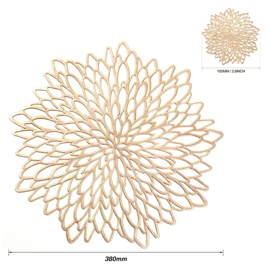 4 PC/6 PC Flower Placemats