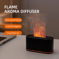 Flame Essential Oil Diffuser — Aromatherapy Humidifier | Colourful Water Vapour | 7 Finishes