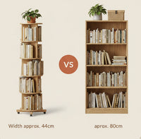 Solid Wood Rotating Bookshelf