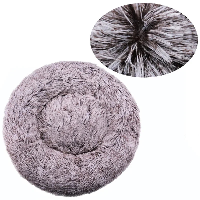 Round Plush Pet Bed | Dogs & Cats | 40–90cm