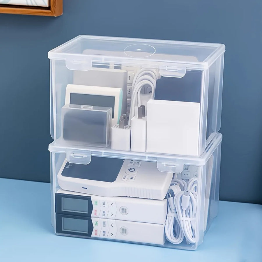 Large Clear Stackable Storage Box