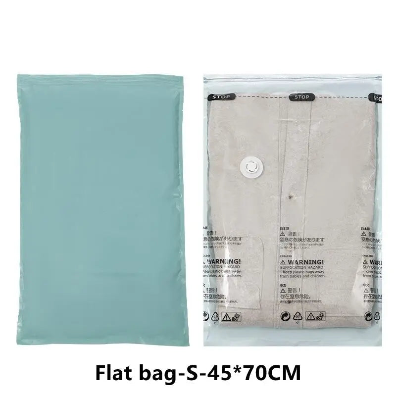 Pump-Free Vacuum Storage Bags