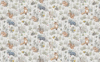 Custom Children's Forest Mural Wallpaper | Cartoon Animals | Made to Measure