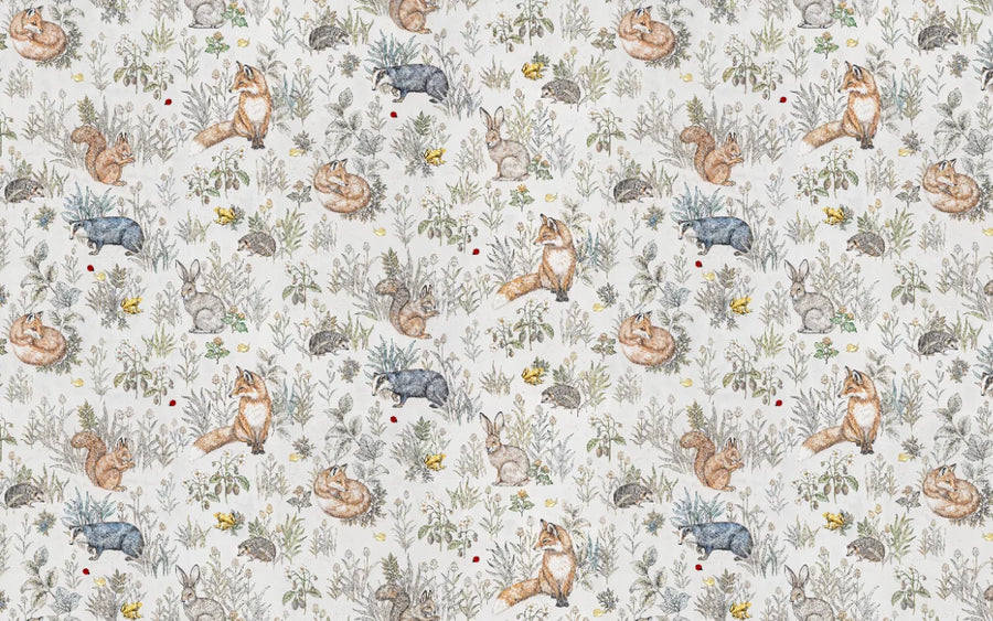 Custom Children's Forest Mural Wallpaper | Cartoon Animals | Made to Measure