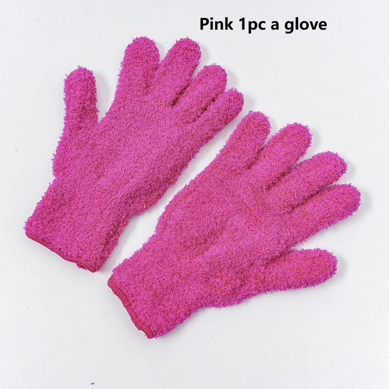 Microfiber Dusting Gloves — Stretchable & Breathable, 6 Colours
