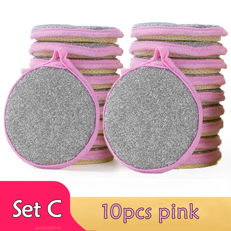 Double-Sided Dishwashing Sponges — Eco-Friendly, Pack of 5, 10 or 20
