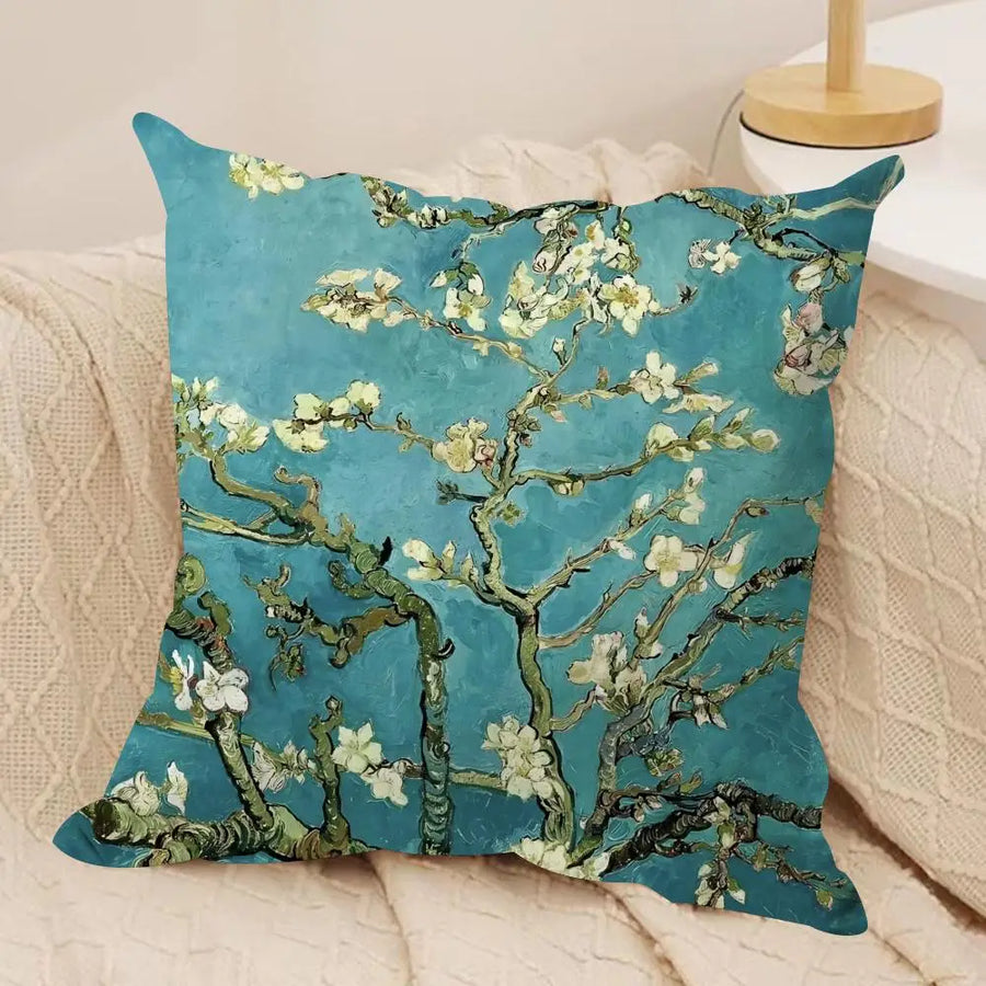 Claude Monet Art Cushion Cover — Silky Short Plush | Invisible Zipper | 10 Designs | 5 Sizes