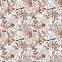 Custom Children's Forest Mural Wallpaper | Cartoon Animals | Made to Measure