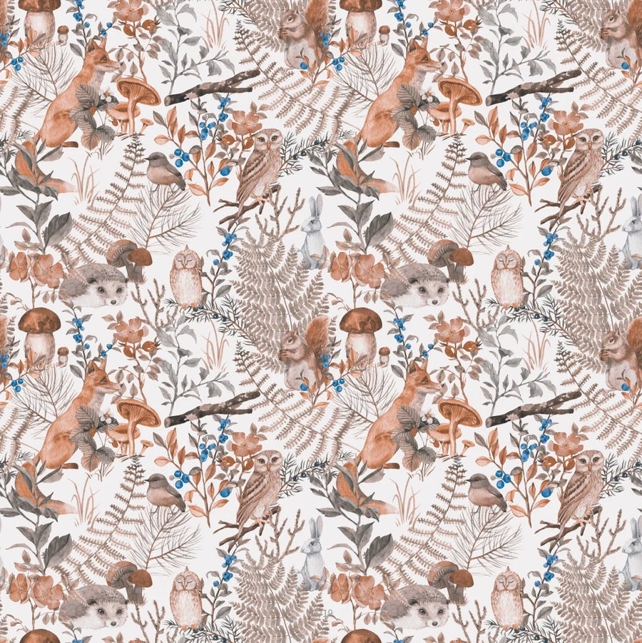 Custom Children's Forest Mural Wallpaper | Cartoon Animals | Made to Measure