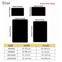 Soft Flannel Area Rug — Non-Slip | Nordic Style | Multiple Sizes