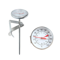 Stainless Steel Dial Thermometer for Milk & Coffee | 0–100°C | Barista Tool