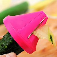 Rotary Vegetable Grater & Spiral Peeler — Manual Twist Shredder, Compact