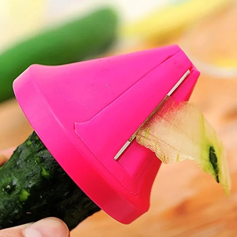 Rotary Vegetable Grater & Spiral Peeler — Manual Twist Shredder, Compact
