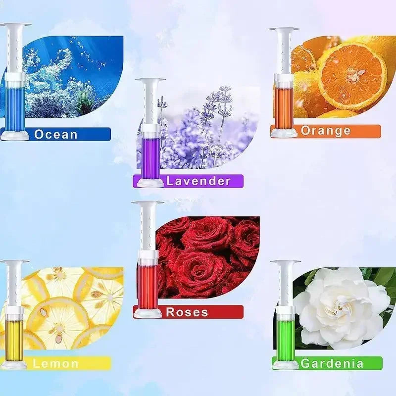 Toilet Rim Cleaning & Fragrance Gel — 6 Scents, Lasts with Every Flush