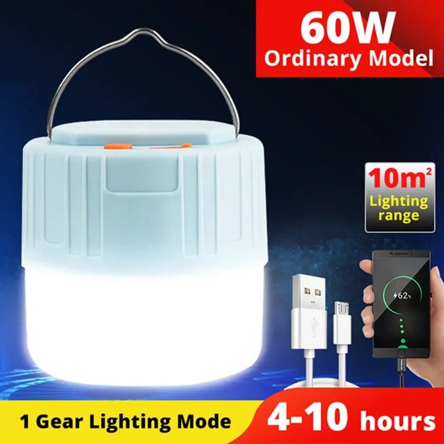 Camping lantern with power bank