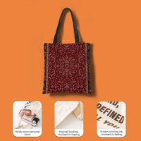 Oriental Pattern Canvas Tote Bag — Eco-Friendly | Large Capacity | 6 Prints | 4 Sizes