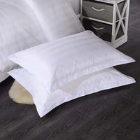 Pure White Cotton Pillowcase | Hotel-Grade Sateen
