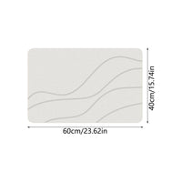 Diatomite Bath Mat — Quick-Dry, Non-Slip, 40×60cm