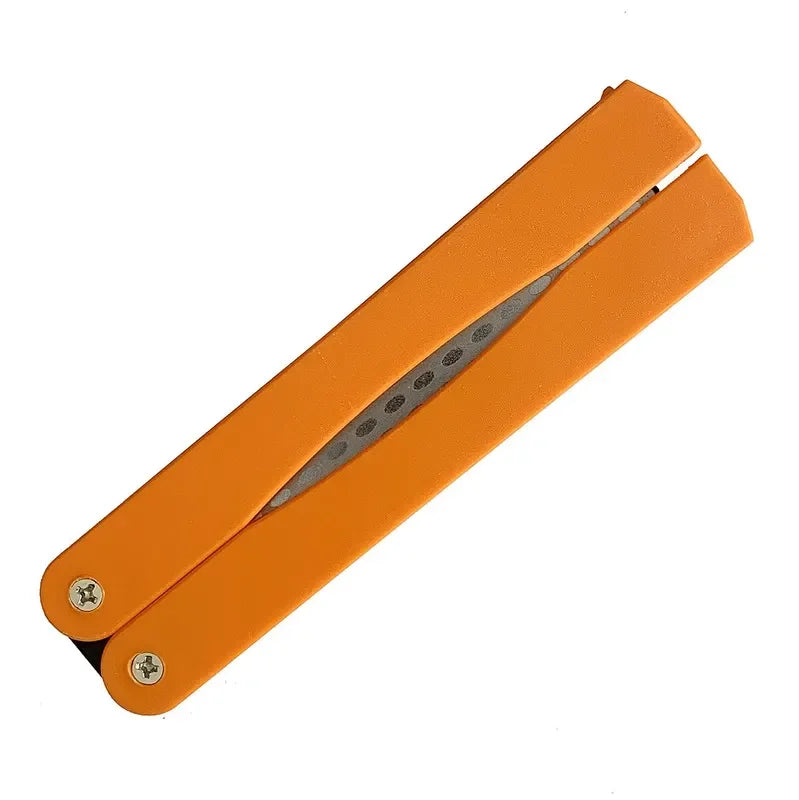 Portable Double-Sided Diamond Knife Sharpening Stone | 400/600 Grit | Foldable