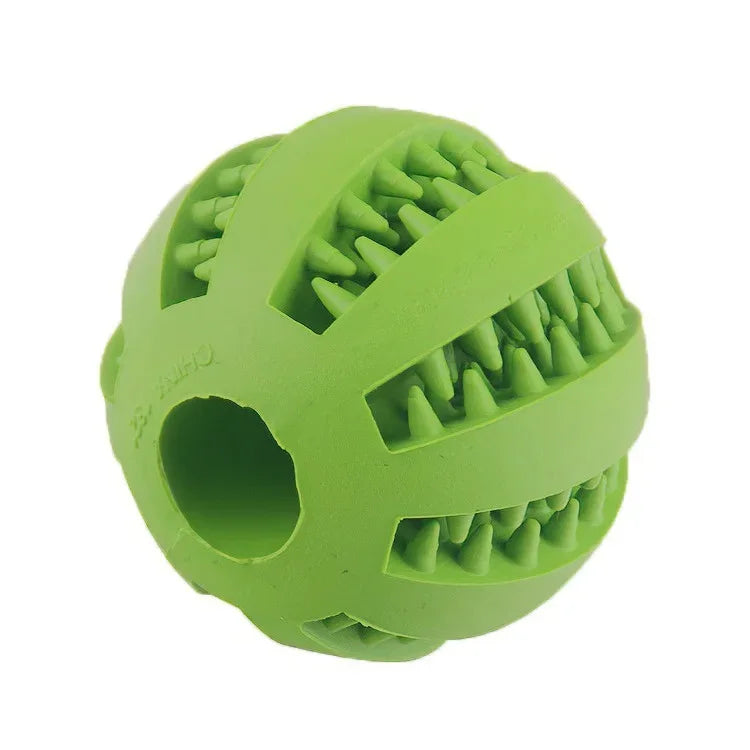 Rubber Chew & Treat Feeder Ball for Dogs & Cats