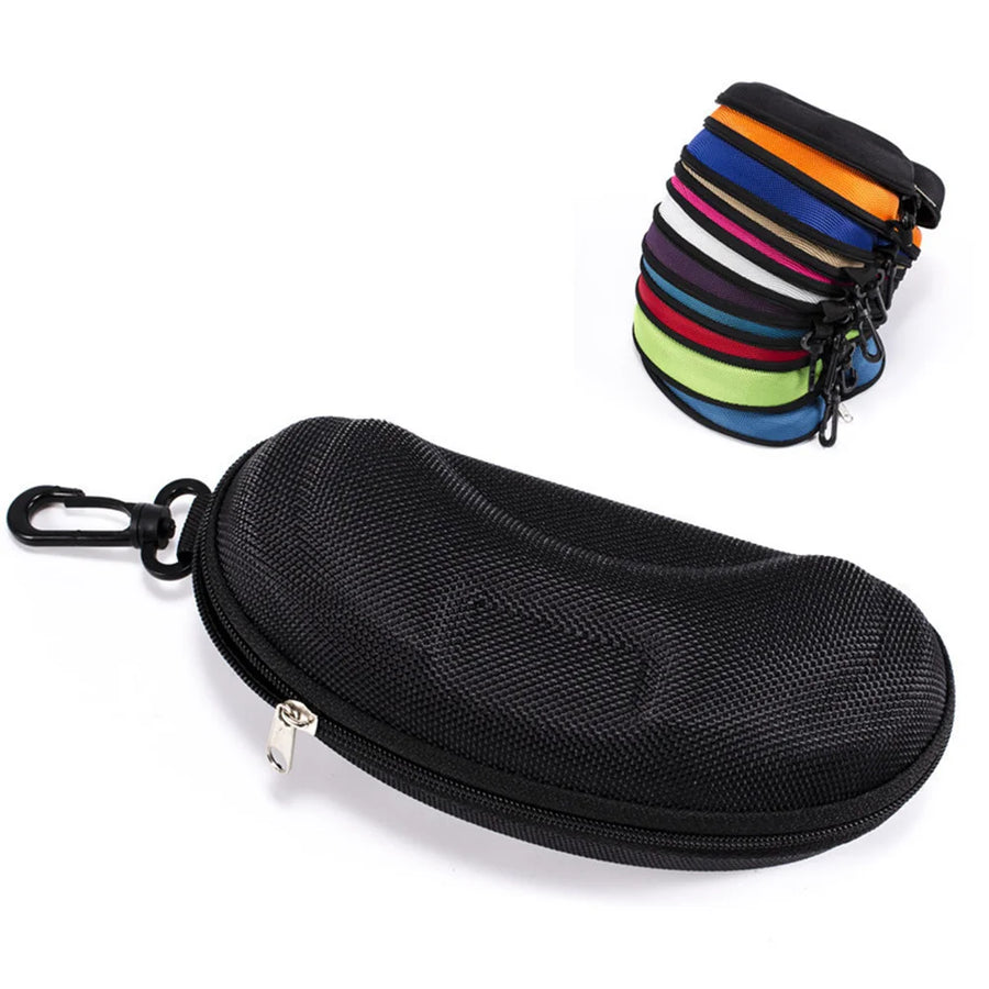 Hard-Shell Glasses Case with Clip & Lanyard — Sunglasses & Eyewear