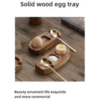 Wooden Egg Cup Tray