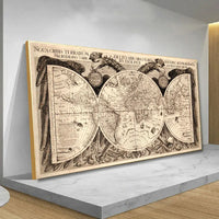 Vintage World Map Canvas