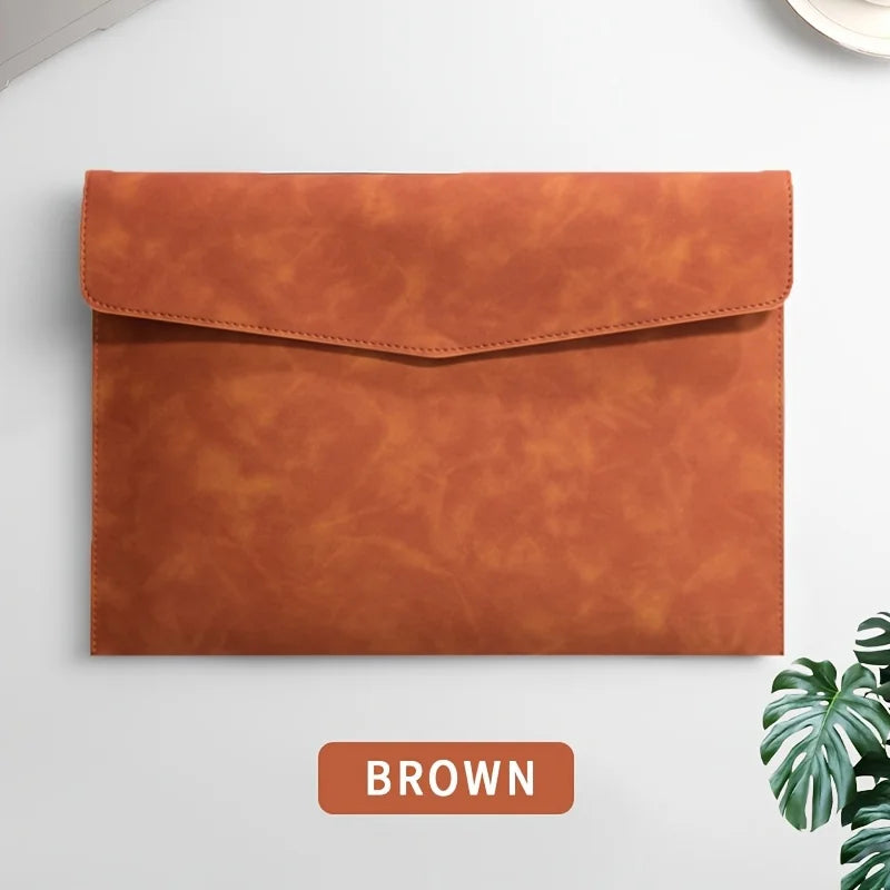 Faux Leather A4 File Organiser Bag