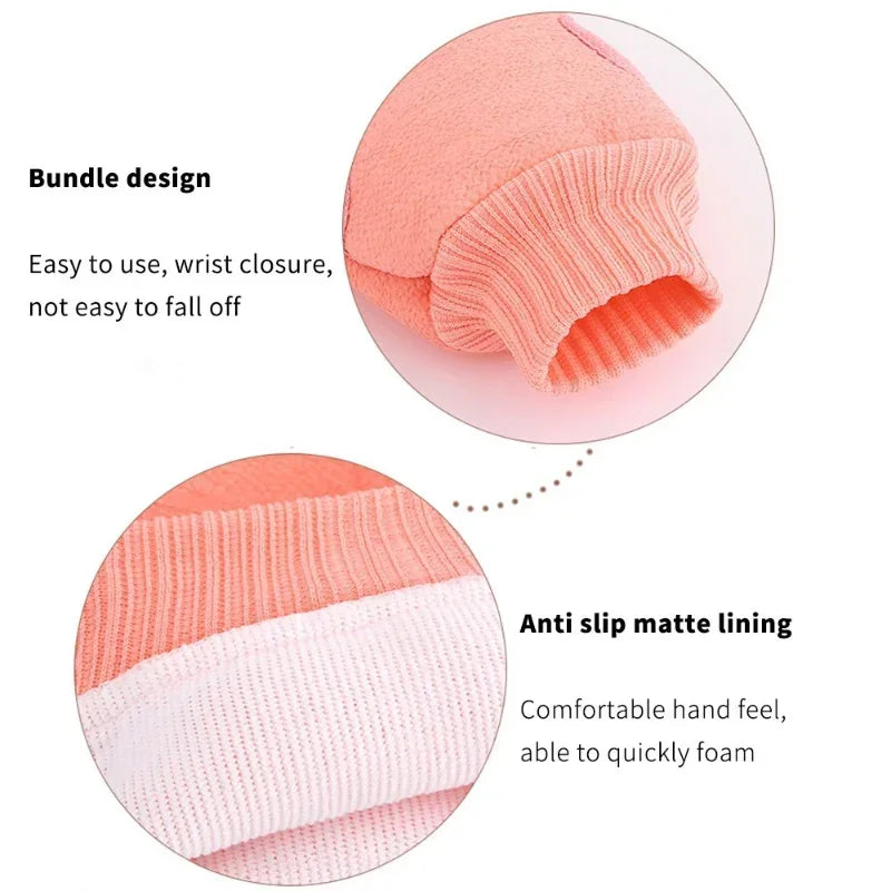 Exfoliating Bath & Shower Glove — Body Scrub Mitt for Smooth Skin