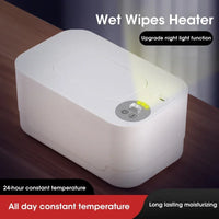 USB Baby Wipe Warmer with LED Display — Thermostat, Holds 80 Wipes