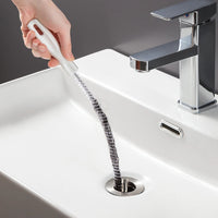 Flexible Drain Cleaning Brush — Sink, Shower & Pipe Hair Remover