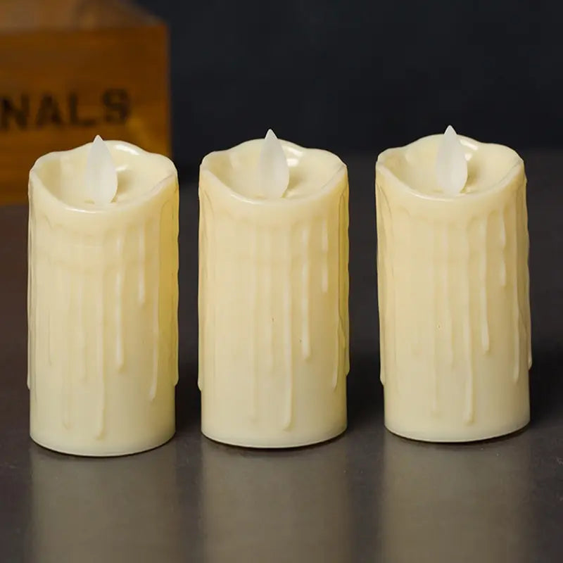 Simulated Flame Electronic Candle — Battery-Powered | Wedding & Home Décor
