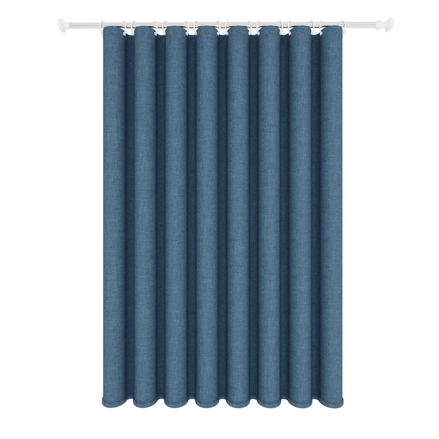 Minimalist Linen Texture Shower Curtain — Weighted Hem | Thick Polyester | 5 Colours | 5 Sizes