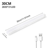 USB Rechargeable Motion Sensor LED Night Light | Magnetic Strip Light | 10–50cm
