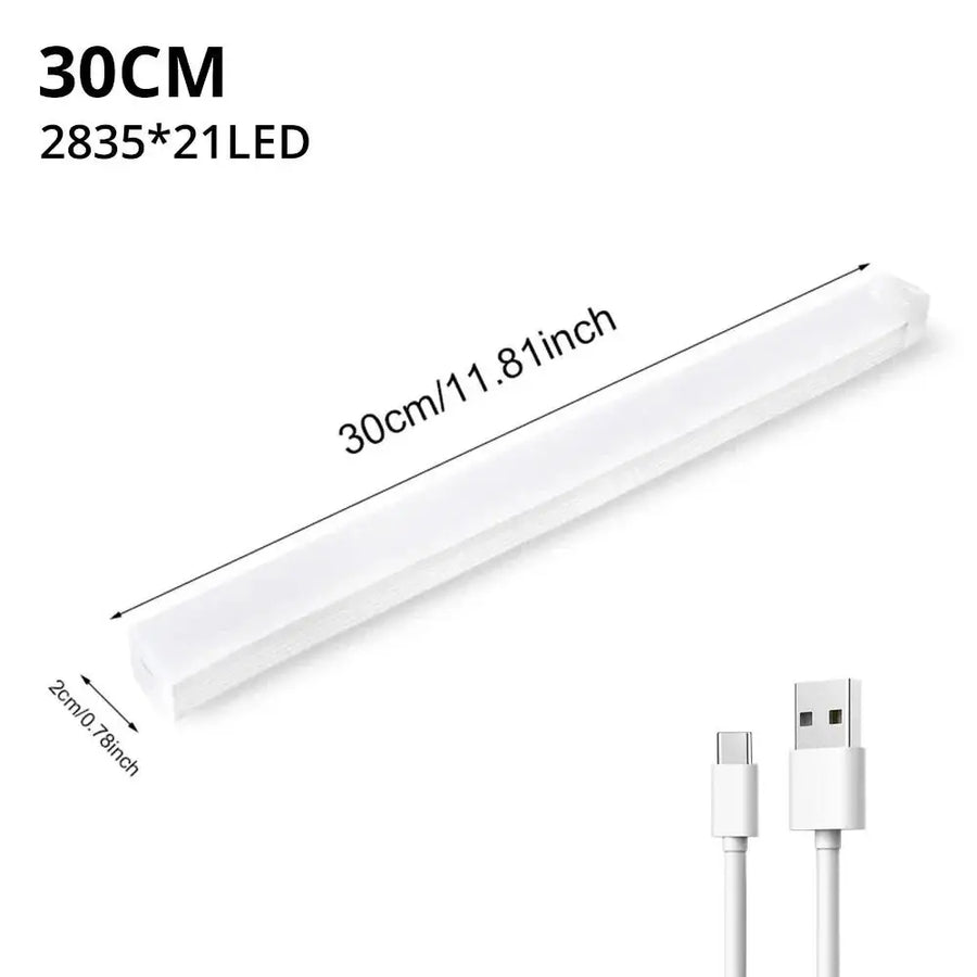 USB Rechargeable Motion Sensor LED Night Light | Magnetic Strip Light | 10–50cm