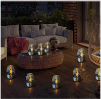 Flameless Solar LED Pillar Candles — Outdoor Waterproof | Wedding & Garden | Set of 1–4