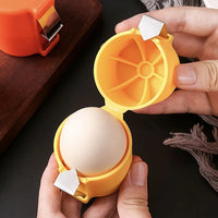 Portable Egg Cracker & Opener — Quick Press, Raw or Boiled Eggs