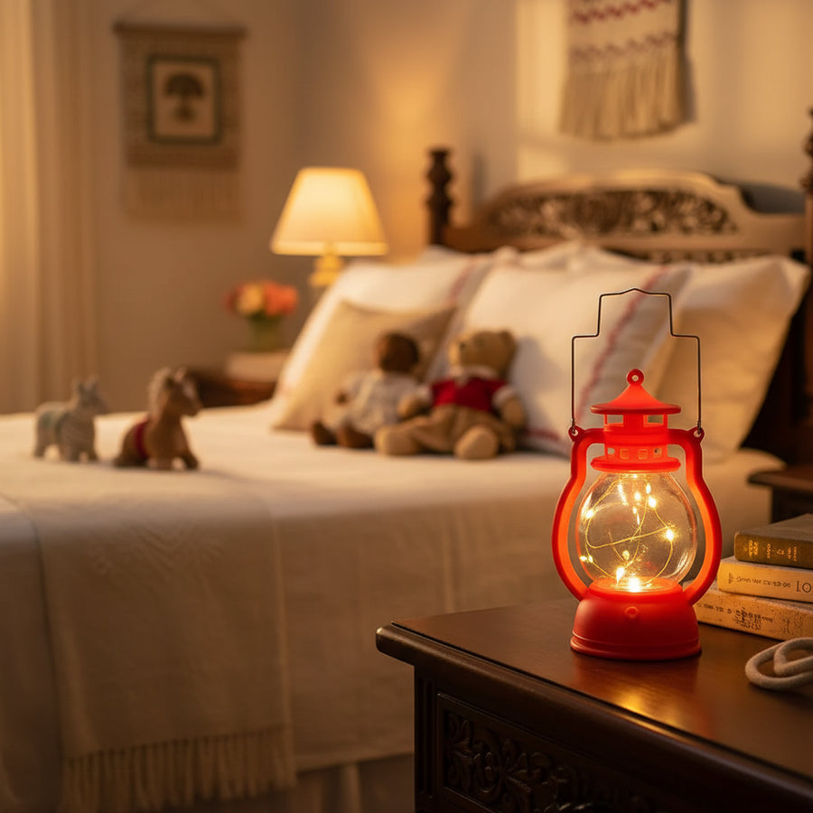 Retro Flameless LED Kerosene Lamp — Warm Light Candlestick, 7 Styles