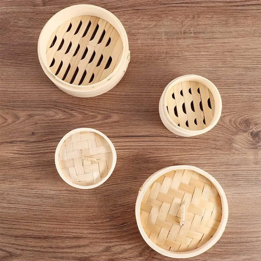 Bamboo steamer basket