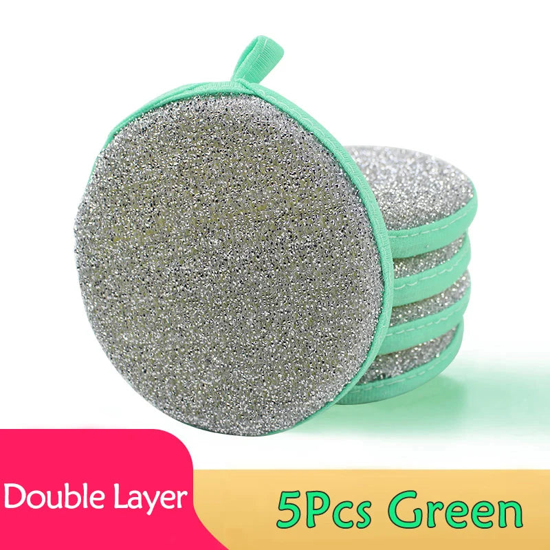 Double-Sided Dishwashing Sponges — Eco-Friendly, Pack of 5, 10 or 20