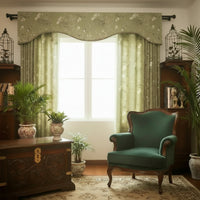 Countryside Floral Cotton Linen Curtains — American Country Style | Custom Sizes