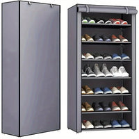 Rolling shutter shoe cabinet