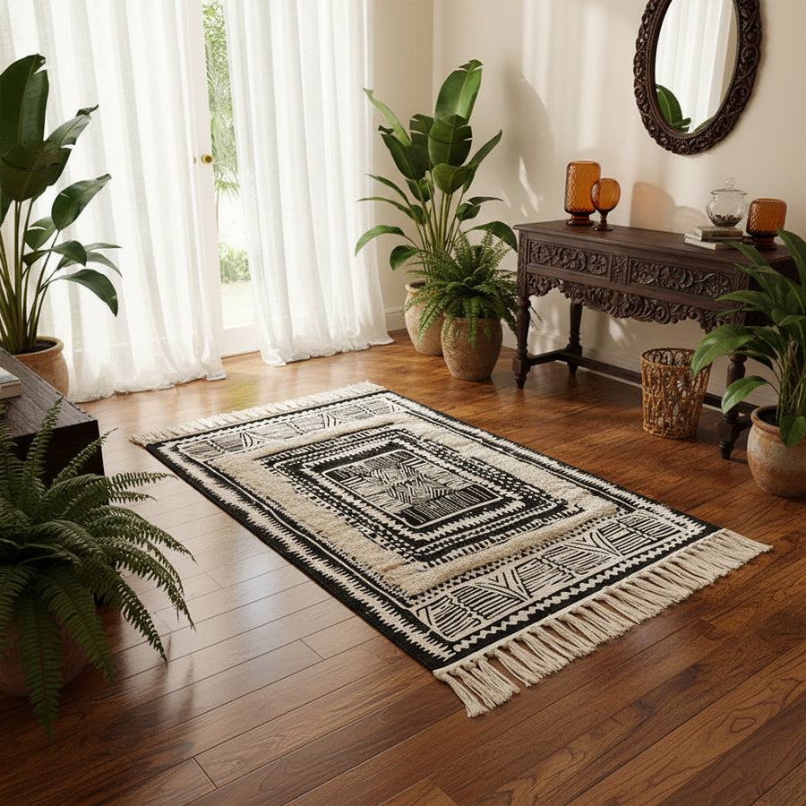 Nordic Tassel Area Rug | Soft Non-Slip Floor Mat | 60×90cm & 60×130cm