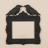 Dark Gothic double raven wall frame