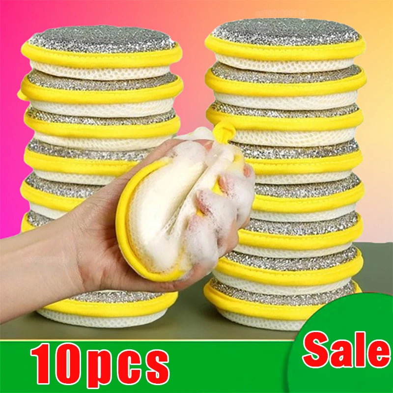 Double-Sided Dishwashing Sponges — Eco-Friendly, Pack of 5, 10 or 20