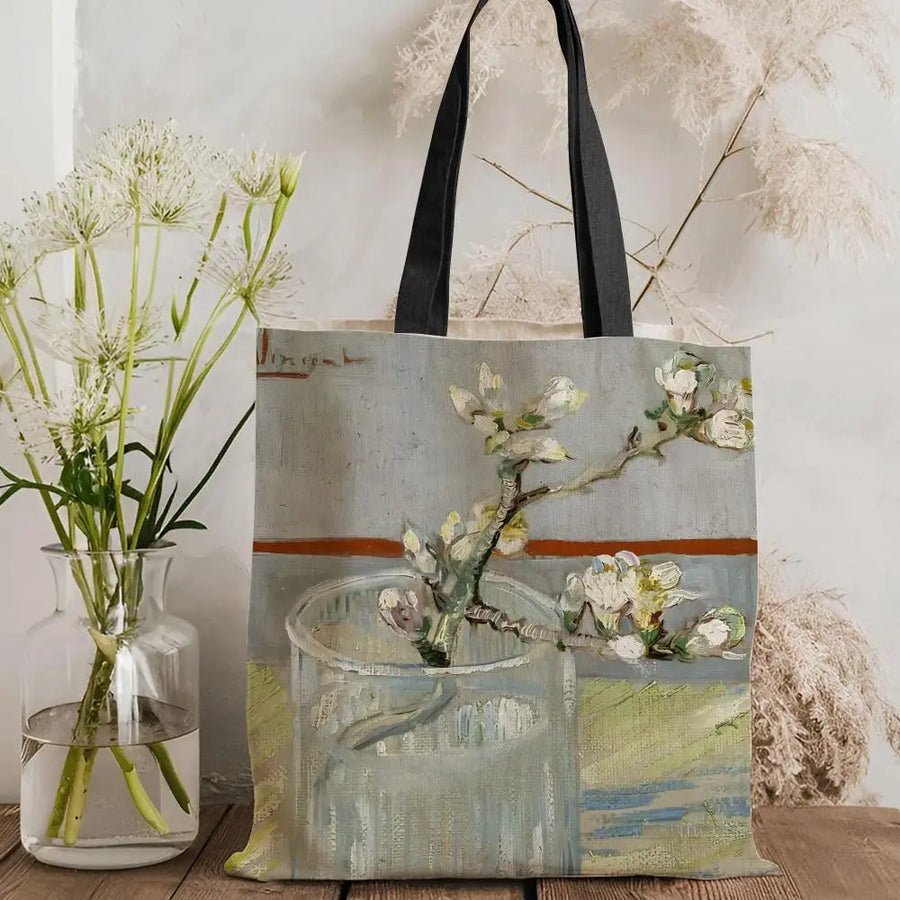 Still Life Painting Canvas Tote Bag — Eco Canvas | Large Capacity