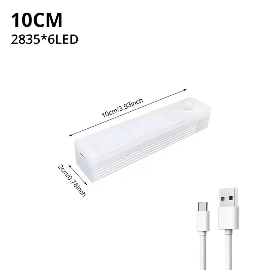 USB Rechargeable Motion Sensor LED Night Light | Magnetic Strip Light | 10–50cm