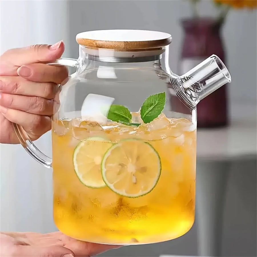 1L/1.8L Large Capacity Glass Teapot